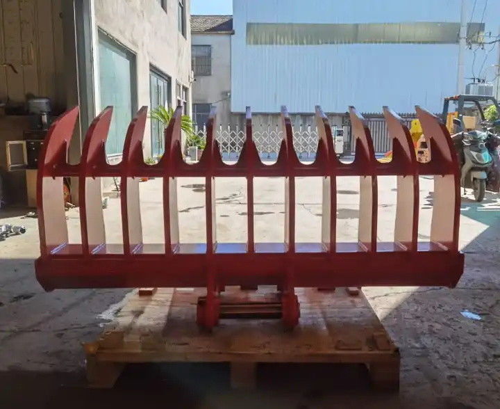 10-20T Root Rake Voor graafmachines die lange, omvangrijke puin op de grond laten liggen