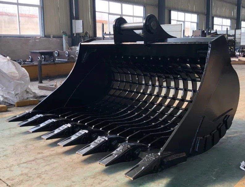 Zware skelet-skidsteer emmer voor het sorteren van puin 1-50T