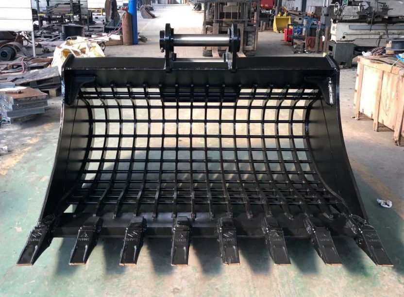 Zware skelet-skidsteer emmer voor het sorteren van puin 1-50T