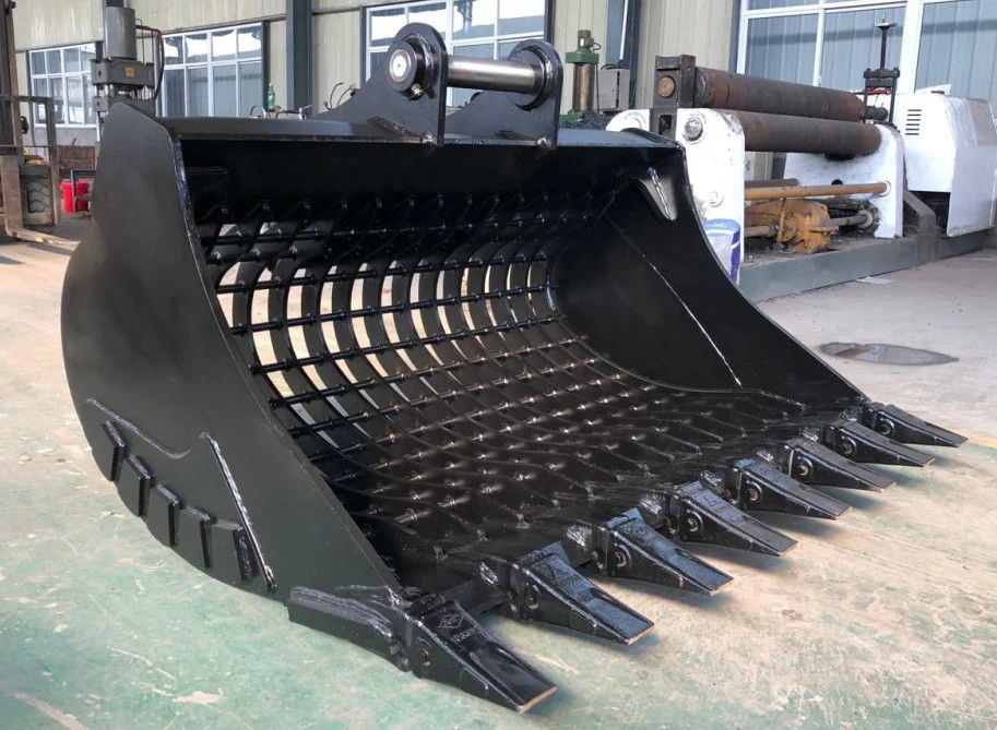 Zware skelet-skidsteer emmer voor het sorteren van puin 1-50T
