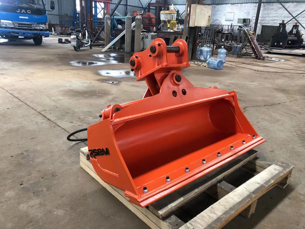 Fabriek verkoop 45 graden mini graafmachine kantel emmer 2000mm breedte arrangement voor 90 graden kanteling