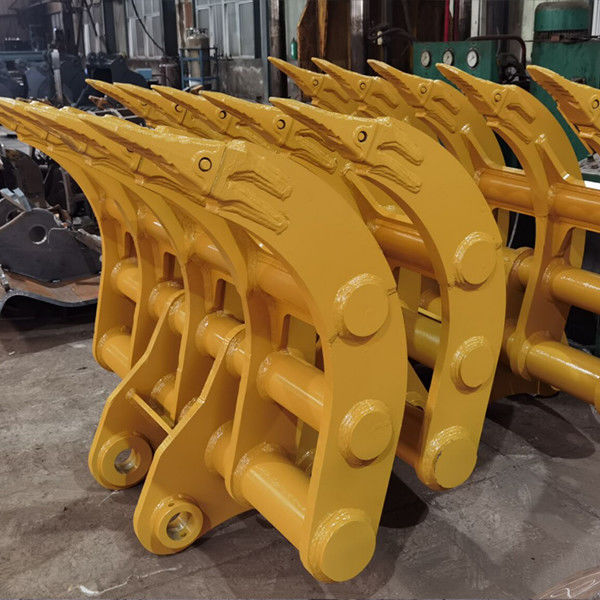 1200 mm-2400 mm Breedte Graafmachine Root Rake 6-12 Tanden Voor Root Clearing