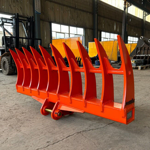 250 lbs verzendgewicht graafmachine wortel rek met gebogen tanden aangrenzende Verenigde Staten