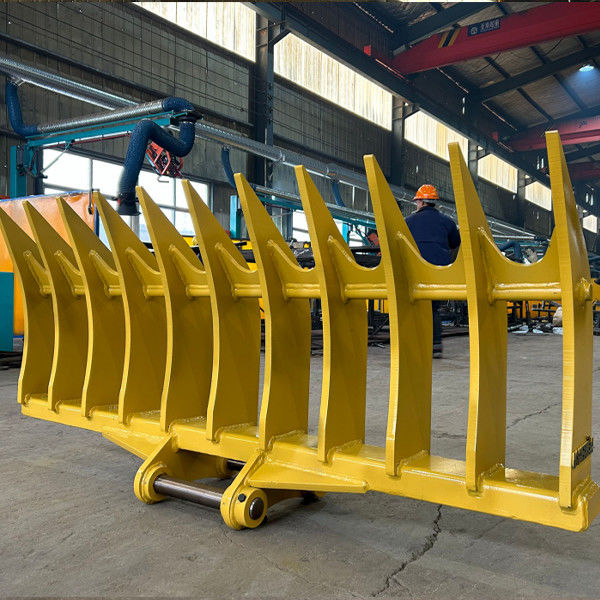 1200 mm-2400 mm Breedte Traktor Root Grapple Rake voor Ground Shipping Performance