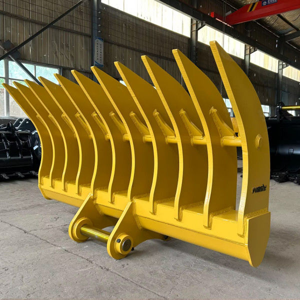 Naast elkaar gelegen Verenigde Staten Verzendingsbestemming Graafmachine Root Rake voor Digger Root Grapple